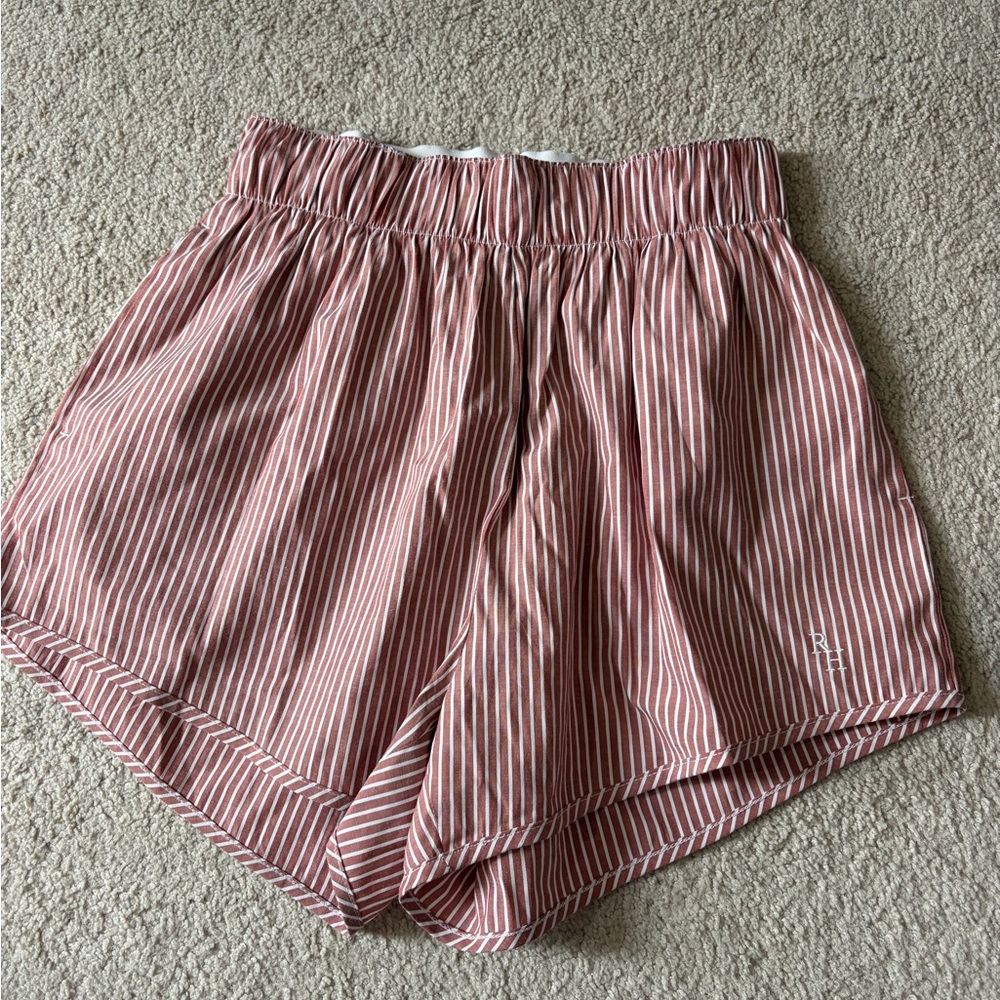 Recreational Habits Striped Rust boxer shorts